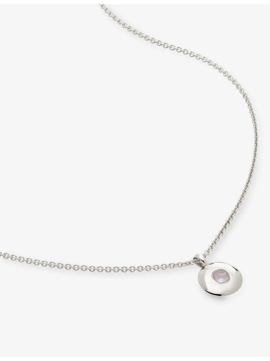 June Birthstone sterling-silver necklace - 1