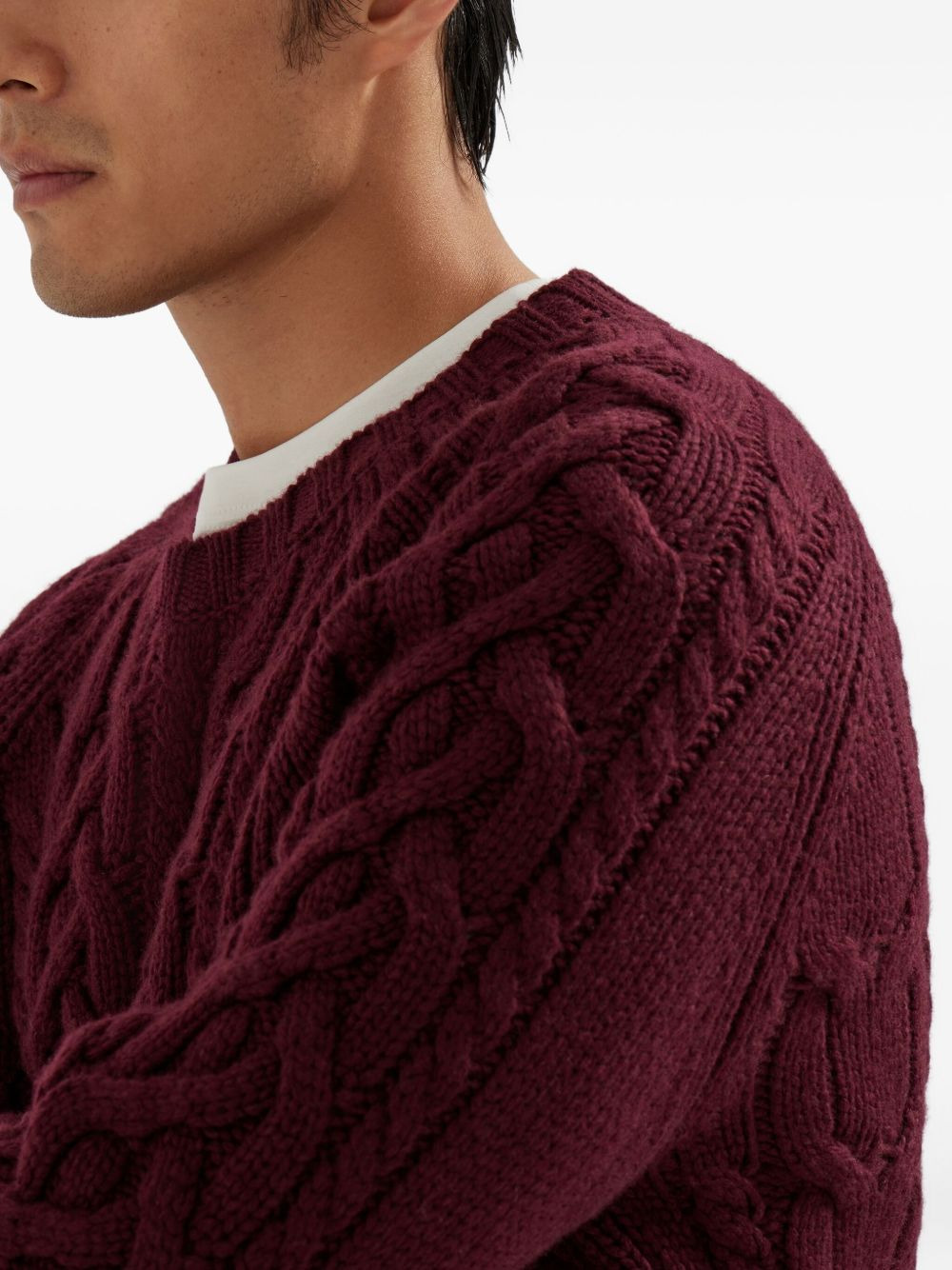 cable-knit sweater - 5