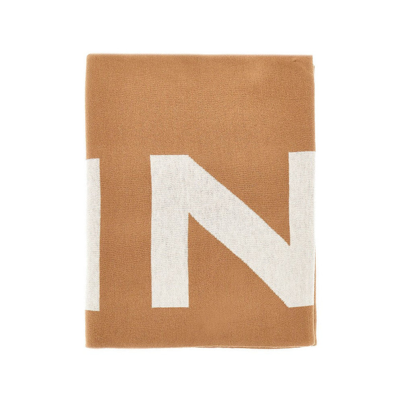 PINKO WOOL-BLEND SCARF WITH JACQUARD LOGO outlook