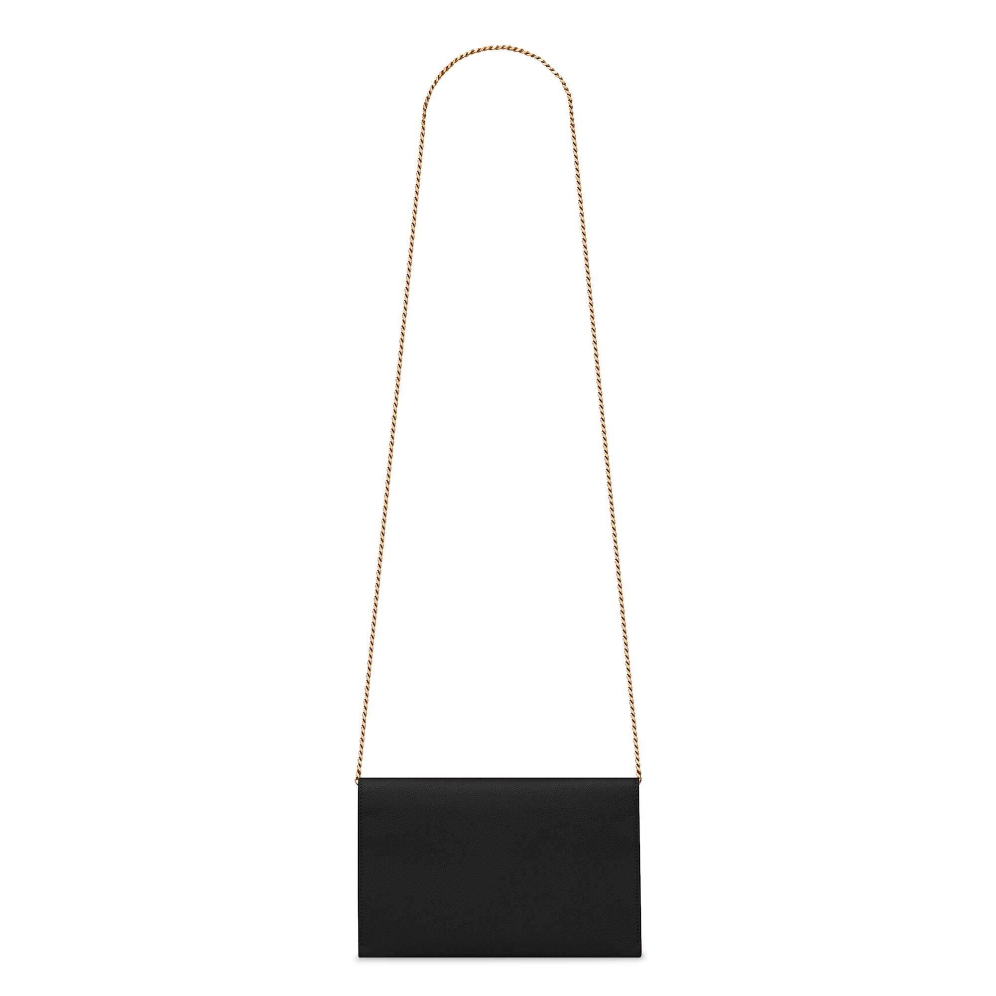 Saint Laurent Uptown Wallet On Chain 'Nero' - 2