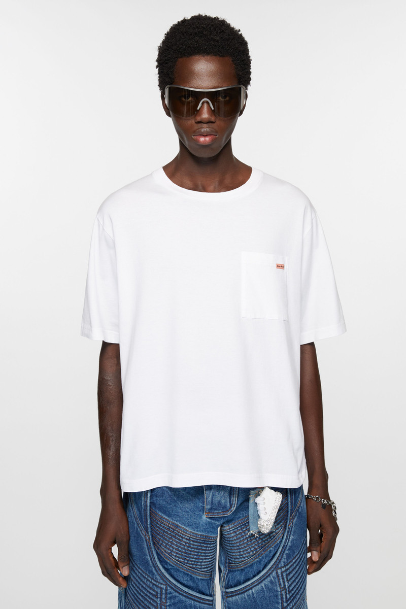 Acne Studios Crew neck t-shirt - Relaxed fit - Optic White outlook