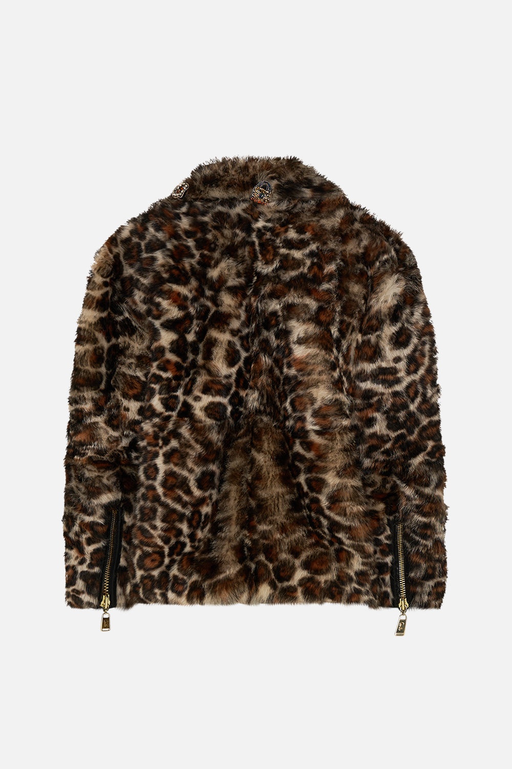 OVERSIZED FUR BIKER JACKET - 7