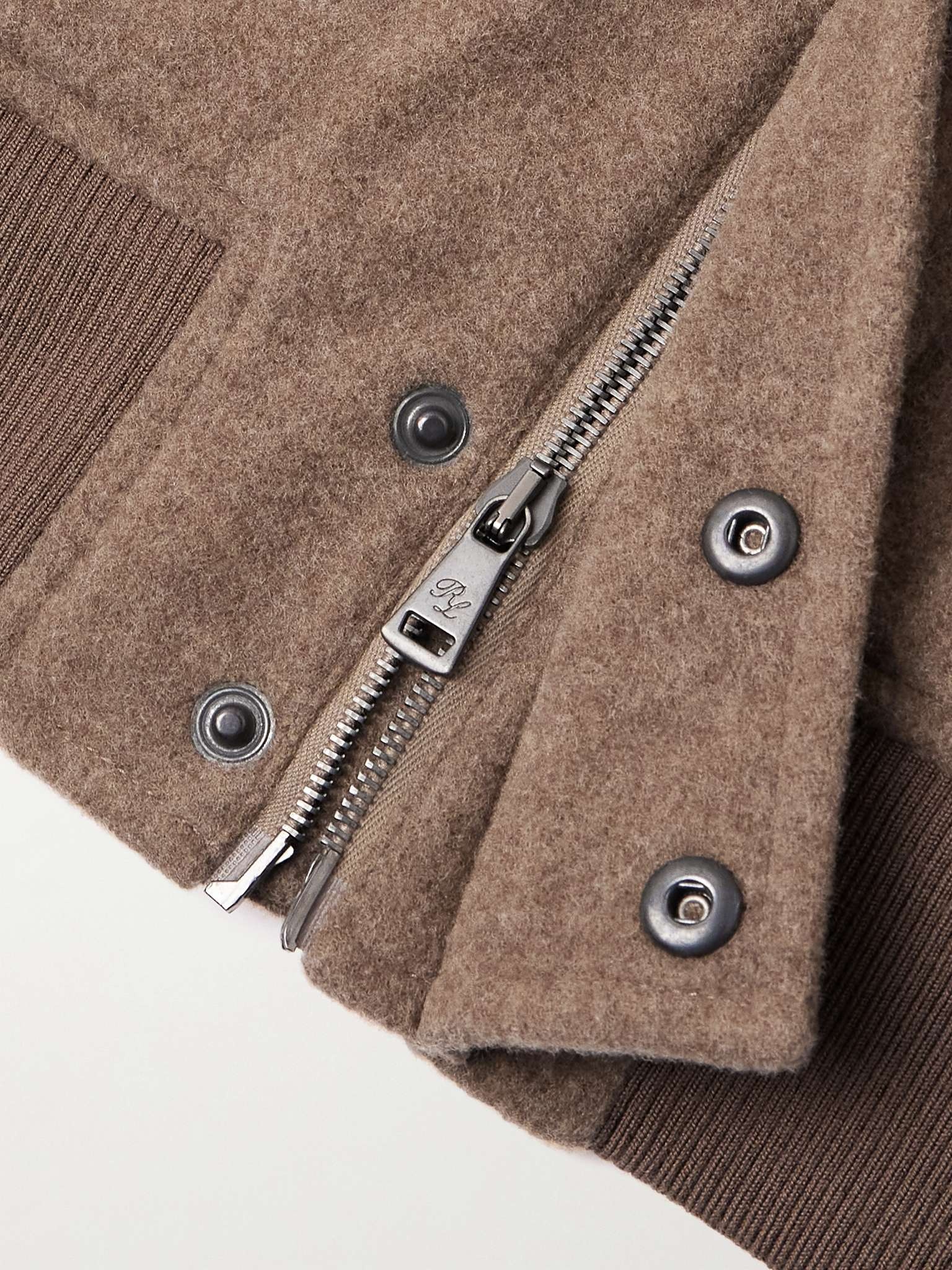 Deshler Brushed Wool-Blend Flannel Bomber Jacket - 3