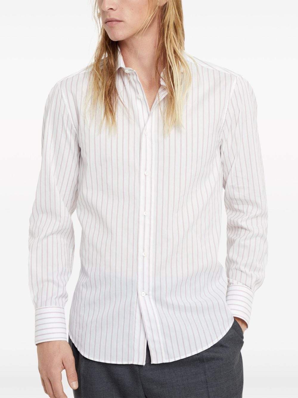 striped cotton shirt - 3