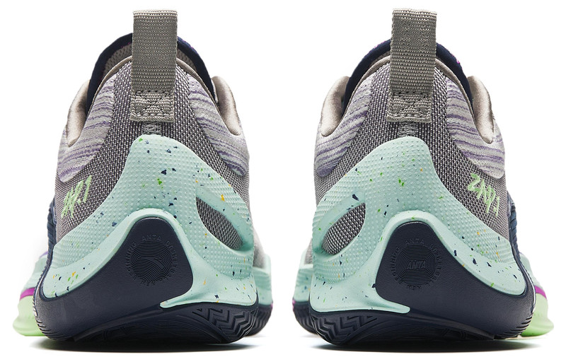 ANTA ANTA x Donte DiVincenzo Instant ZAP 1 'Grey Purple Green' 912411110Q-6 outlook