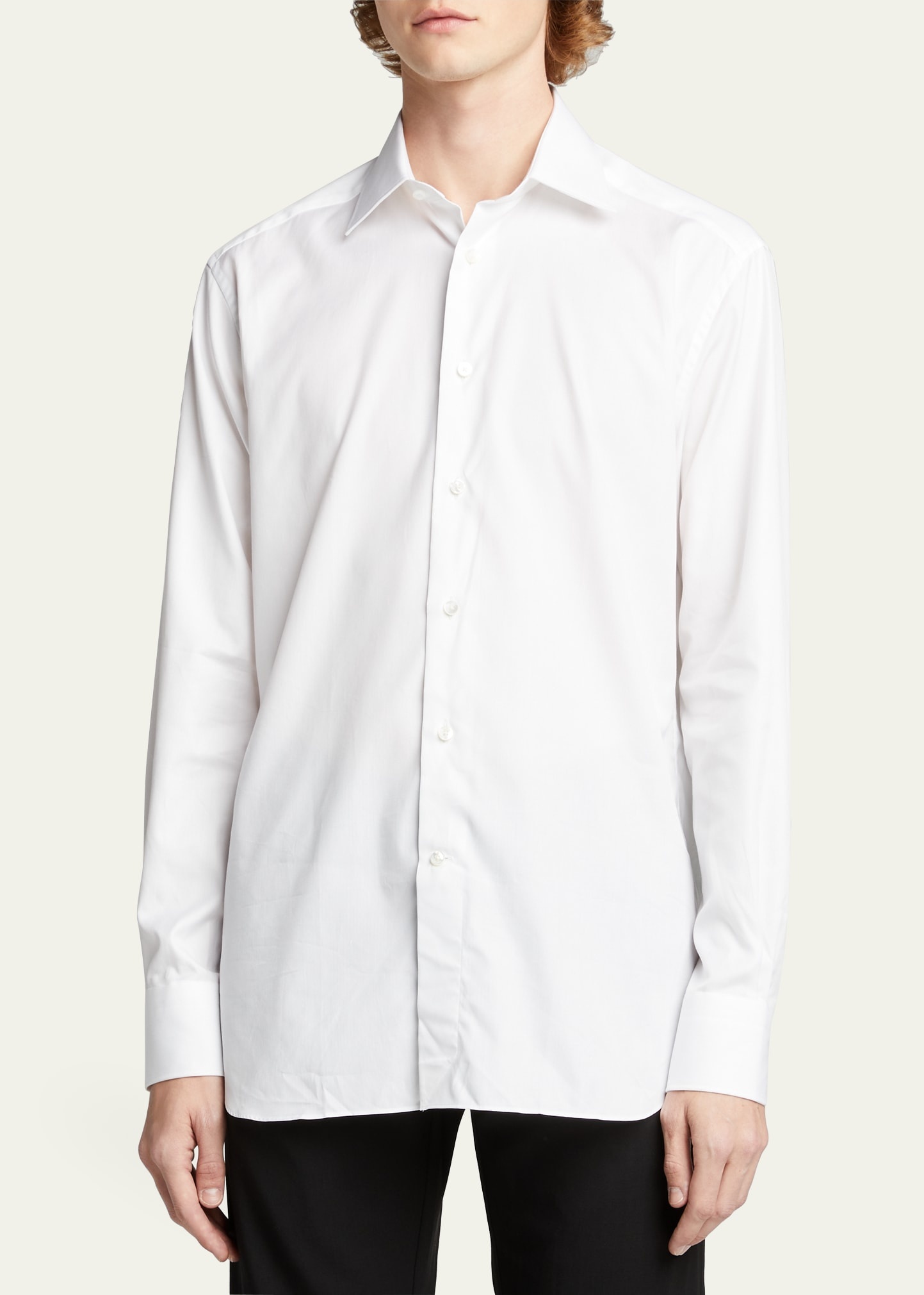 Men's Trofeo Solid Regular-Fit Dress Shirt - 4