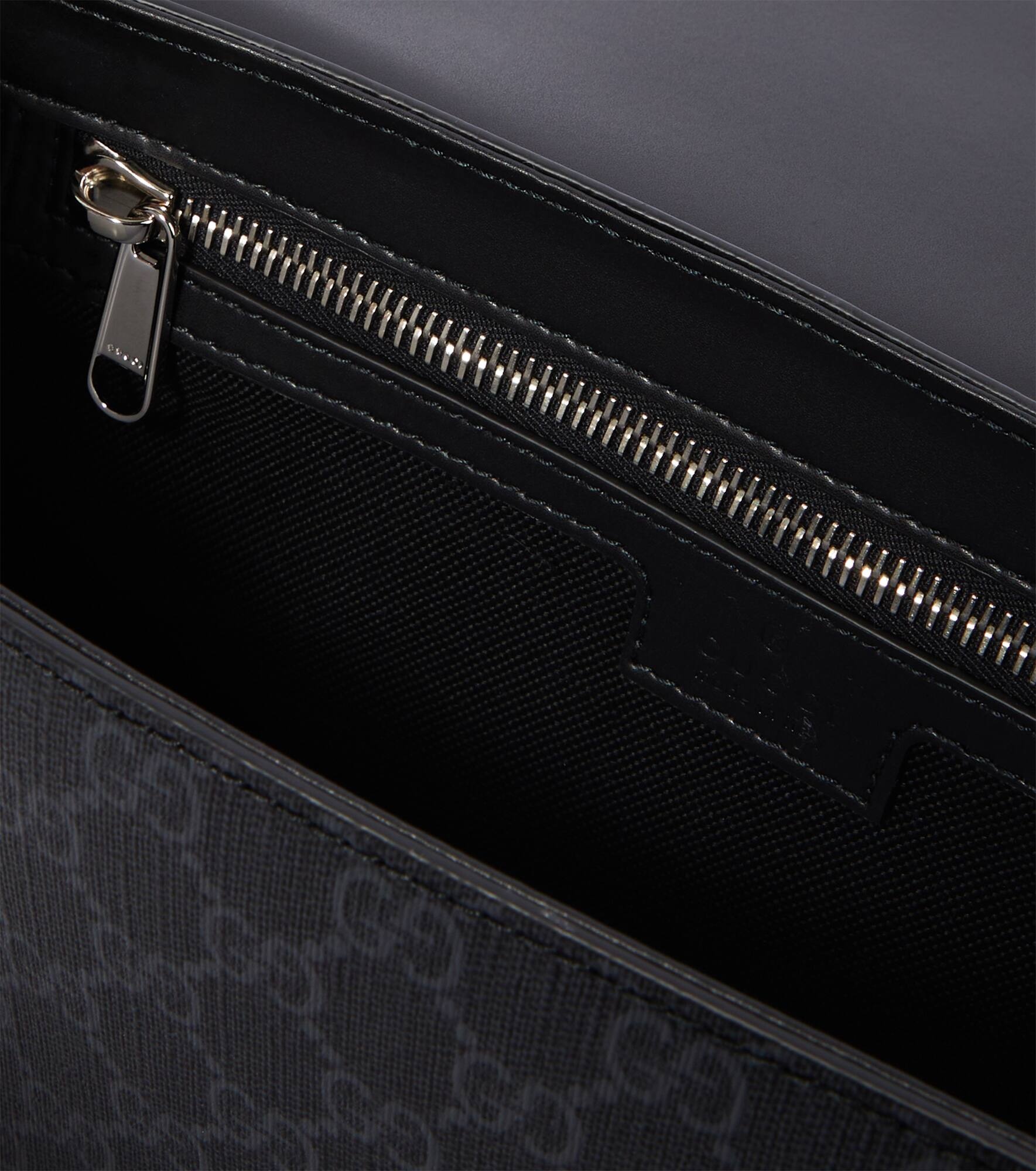 GG leather-trimmed crossbody bag - 4