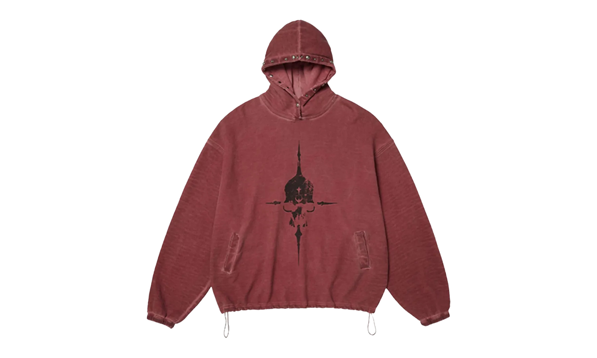 Peace Stud Hoodie "Red" - 1