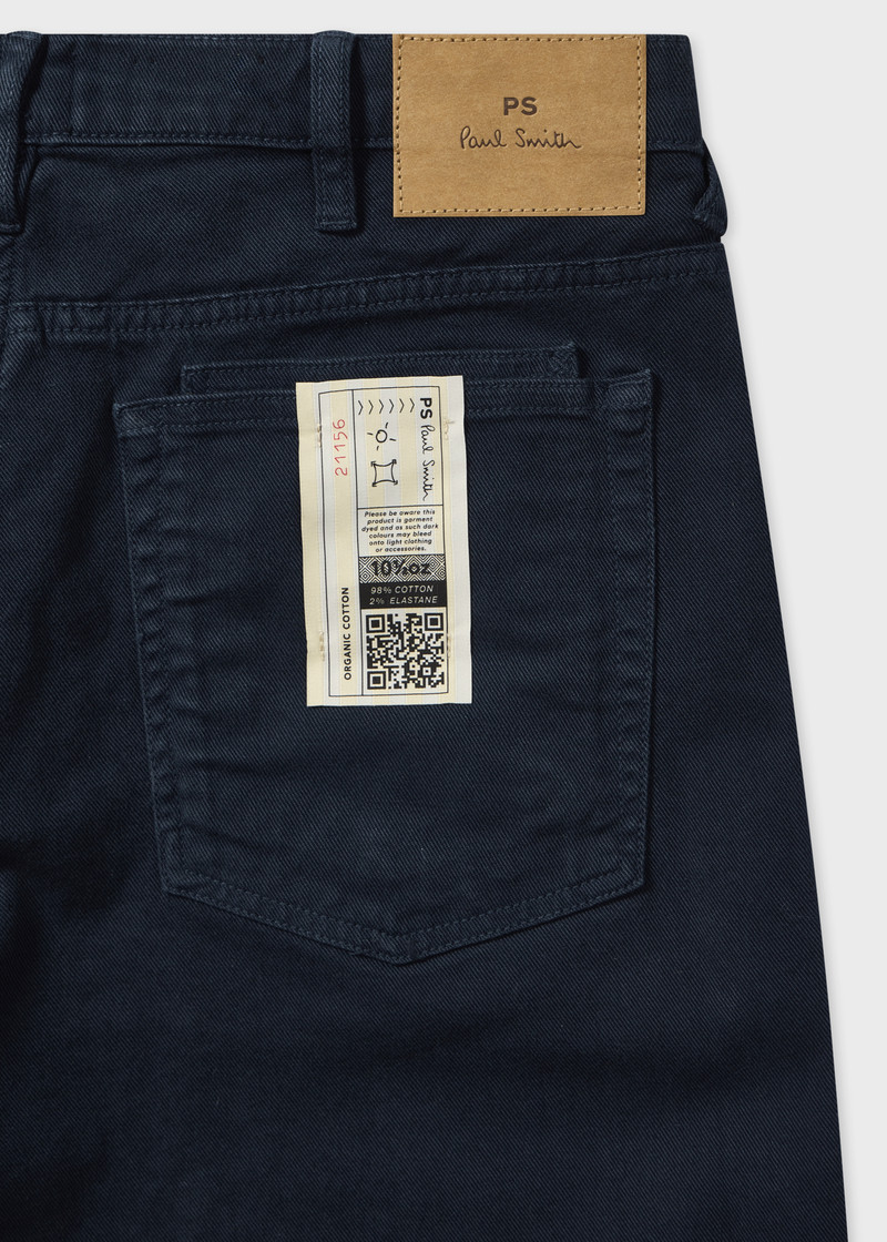 Paul Smith Relaxed Tapered-Fit Navy Garment-Dyed Jeans outlook