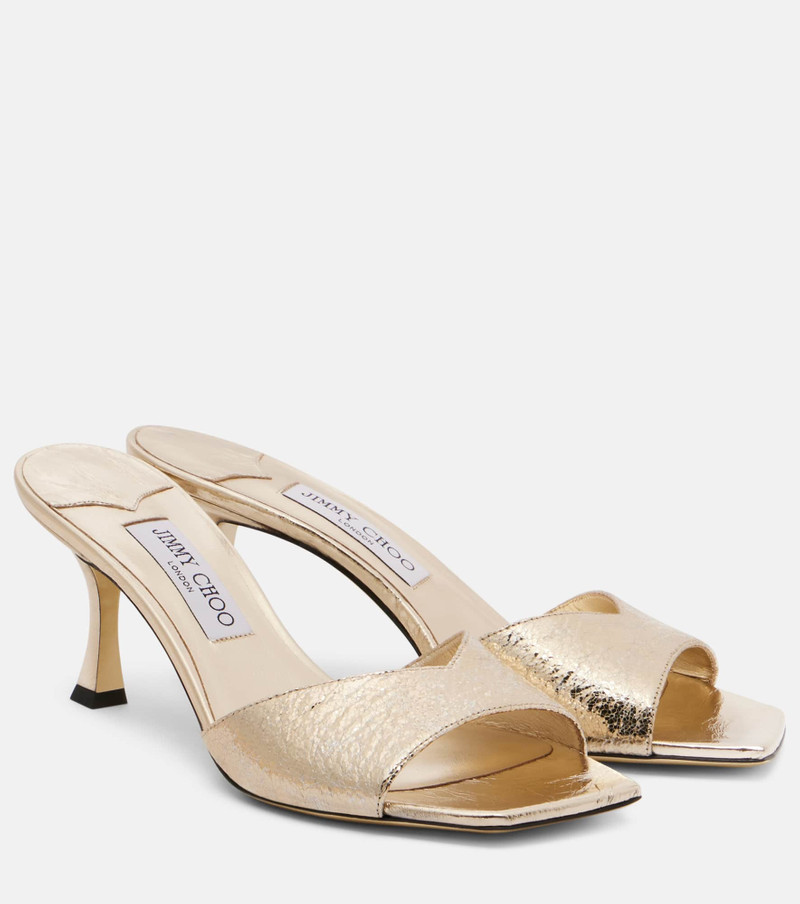 Skye 70 metallic mules 1