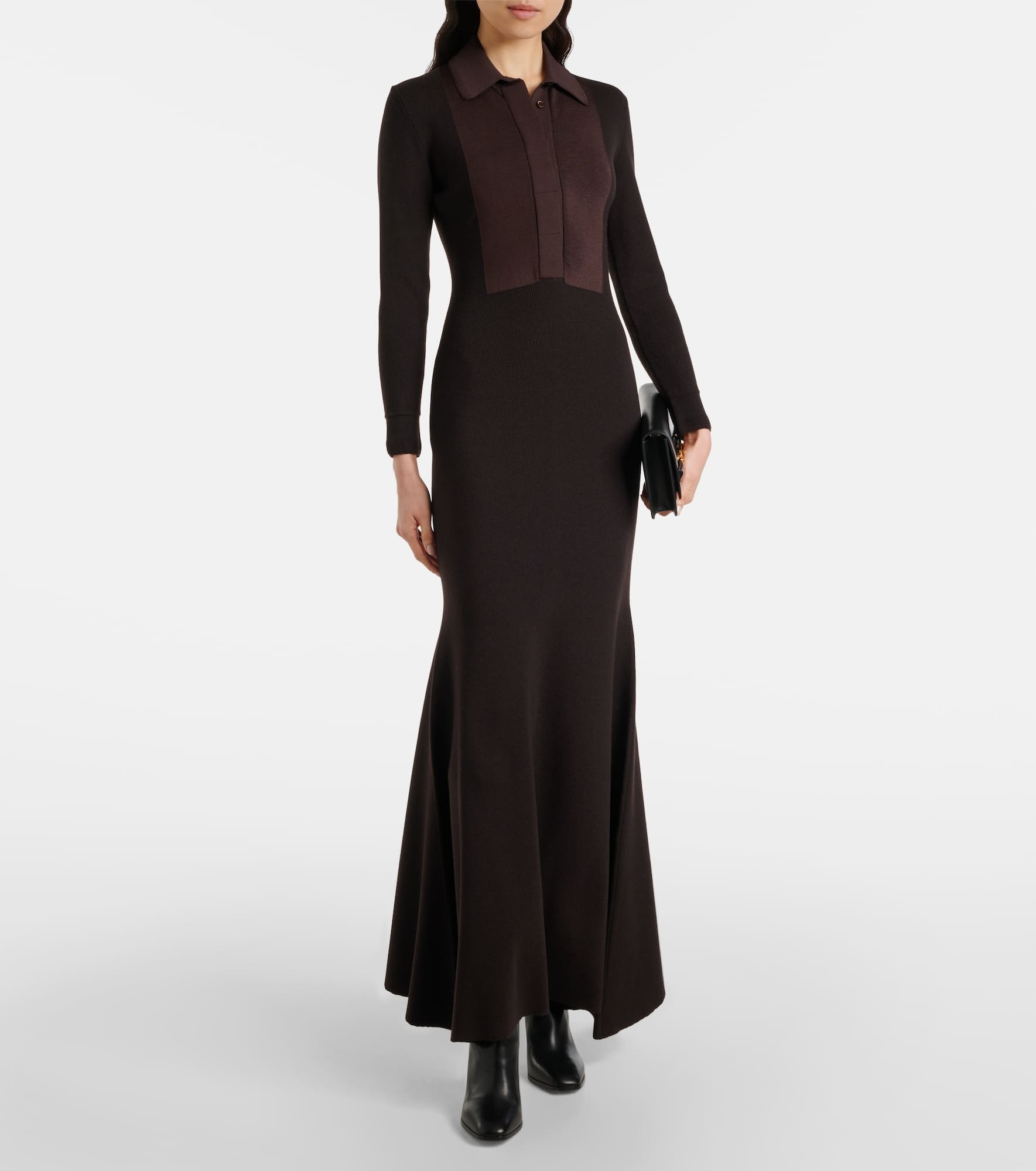 Turtleneck knitted wool-blend dress - 2