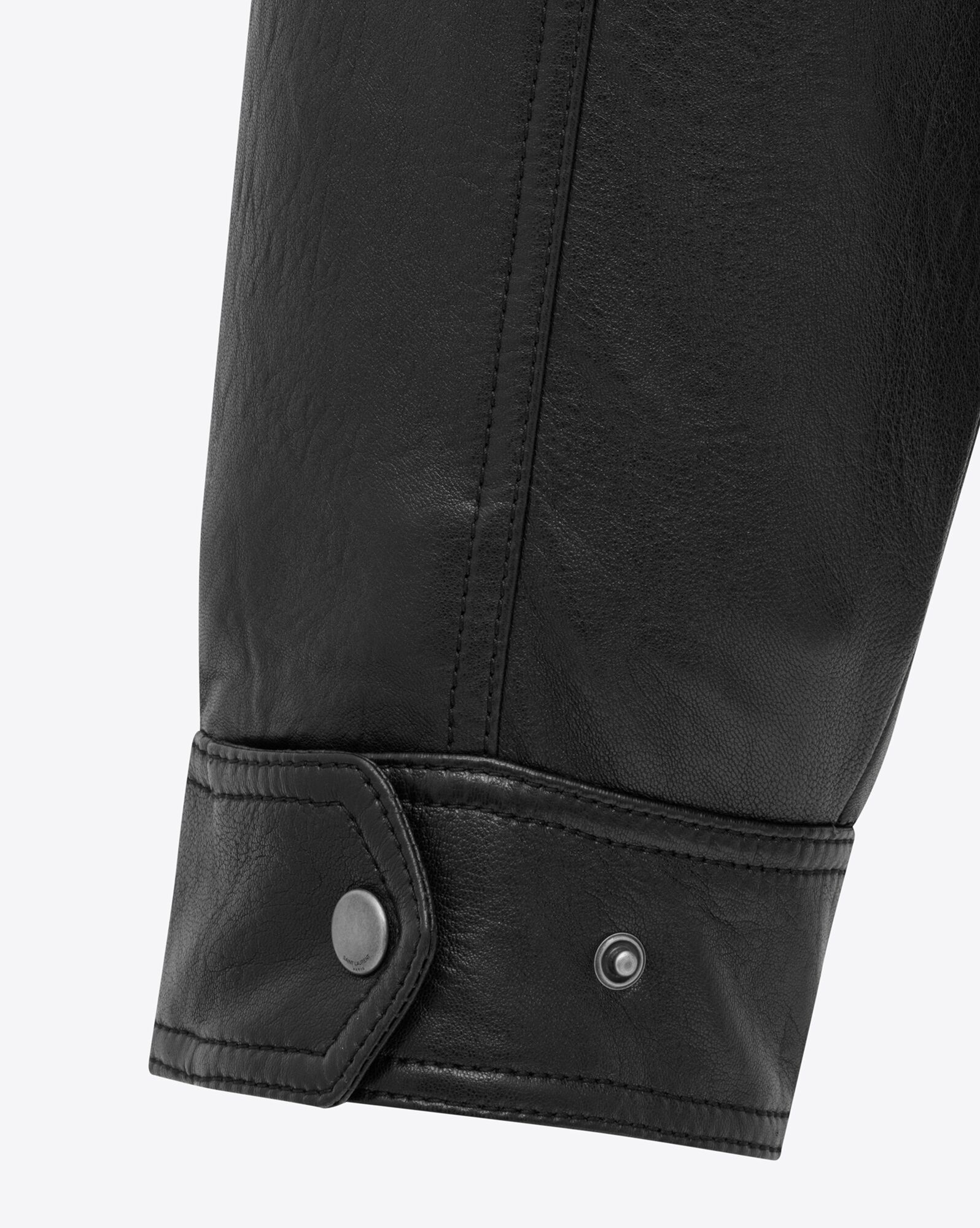 bomber jacket in grained lambskin - 4