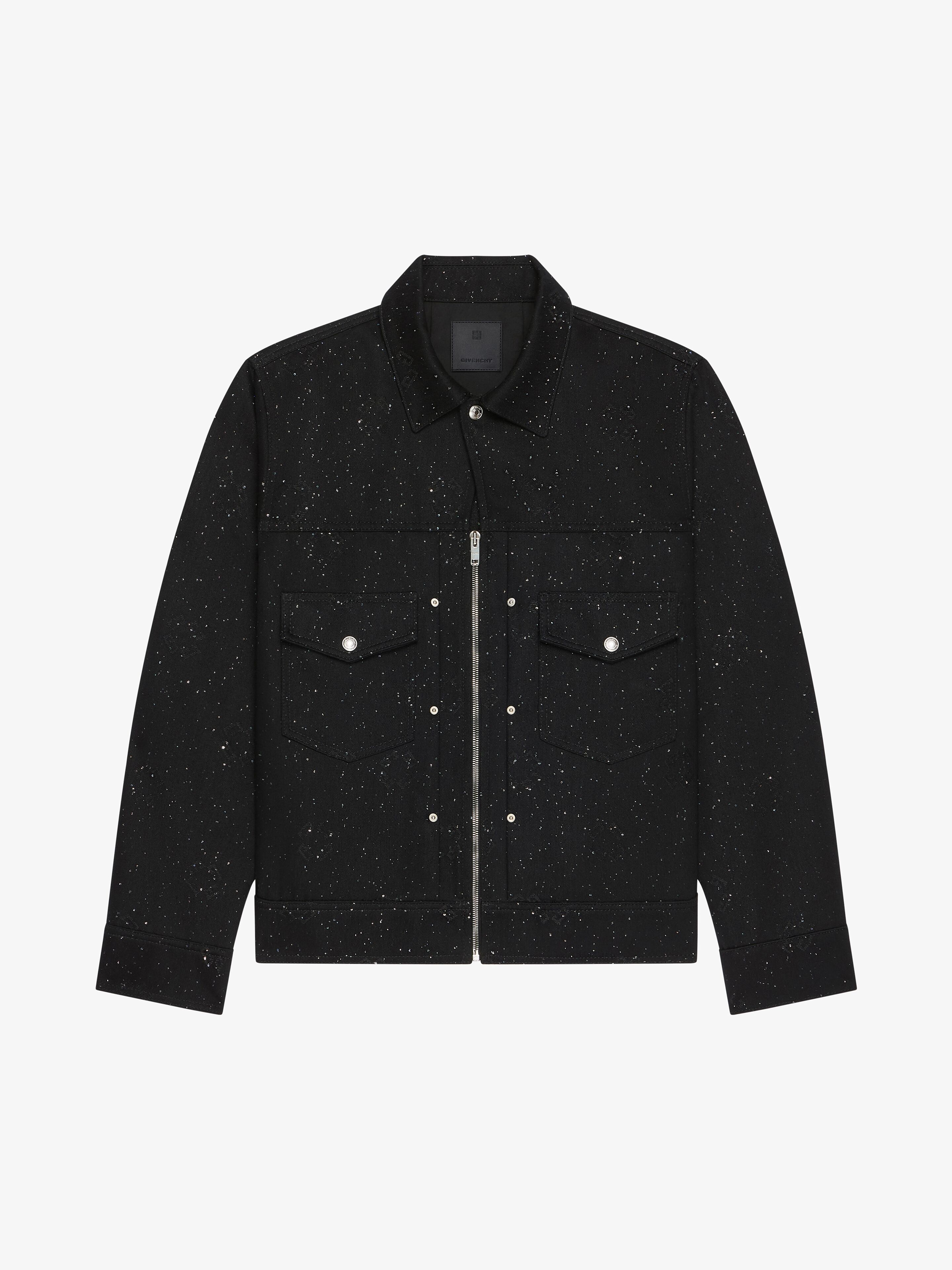 ブルゾン GIVENCHY MONOGRAM DENIM JACKET GIVENCHY | JACKET IN MONOGRAM 72 DENIM WITH SEQUINS