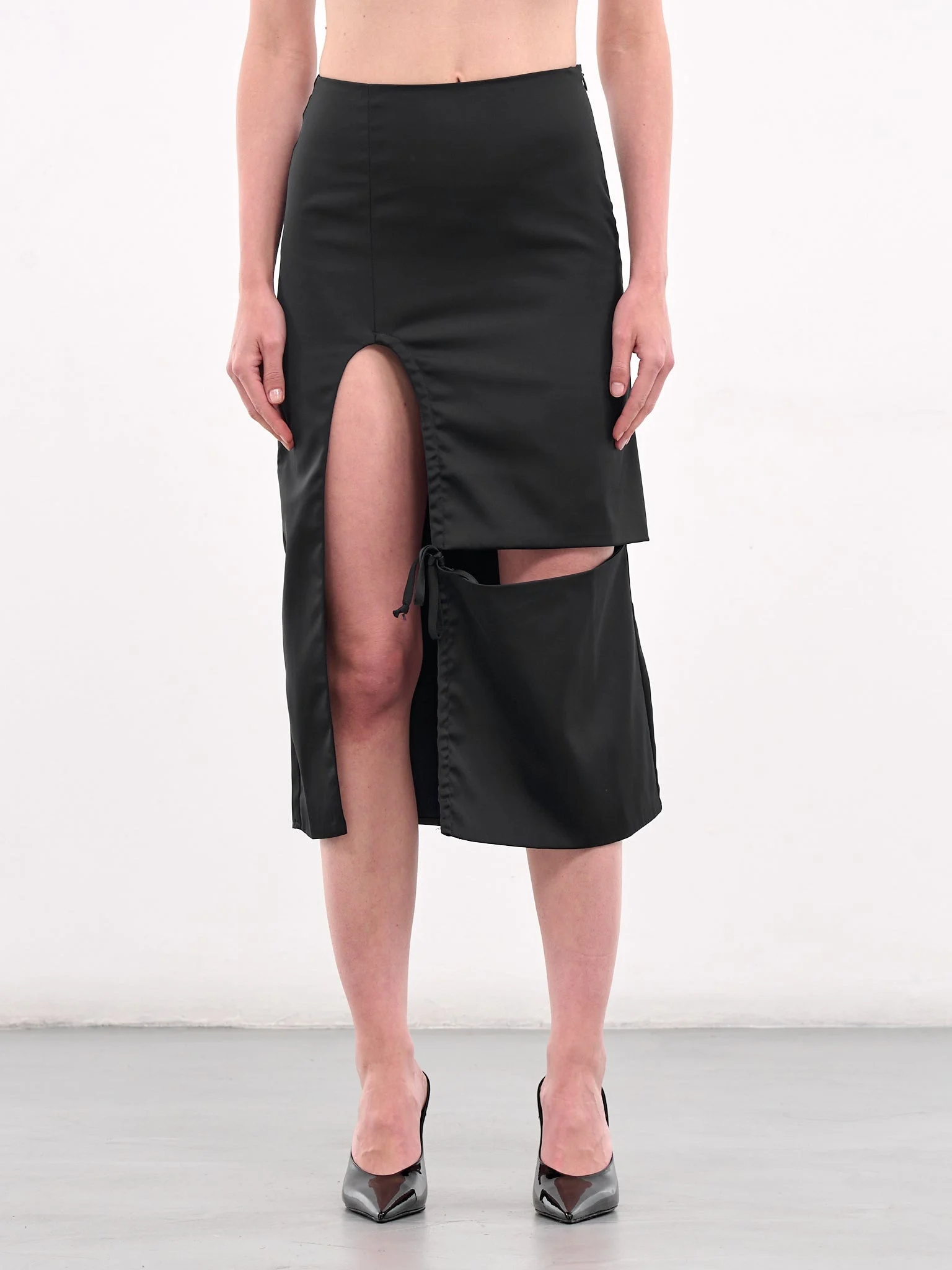 Cut-Out Midi Skirt - 1