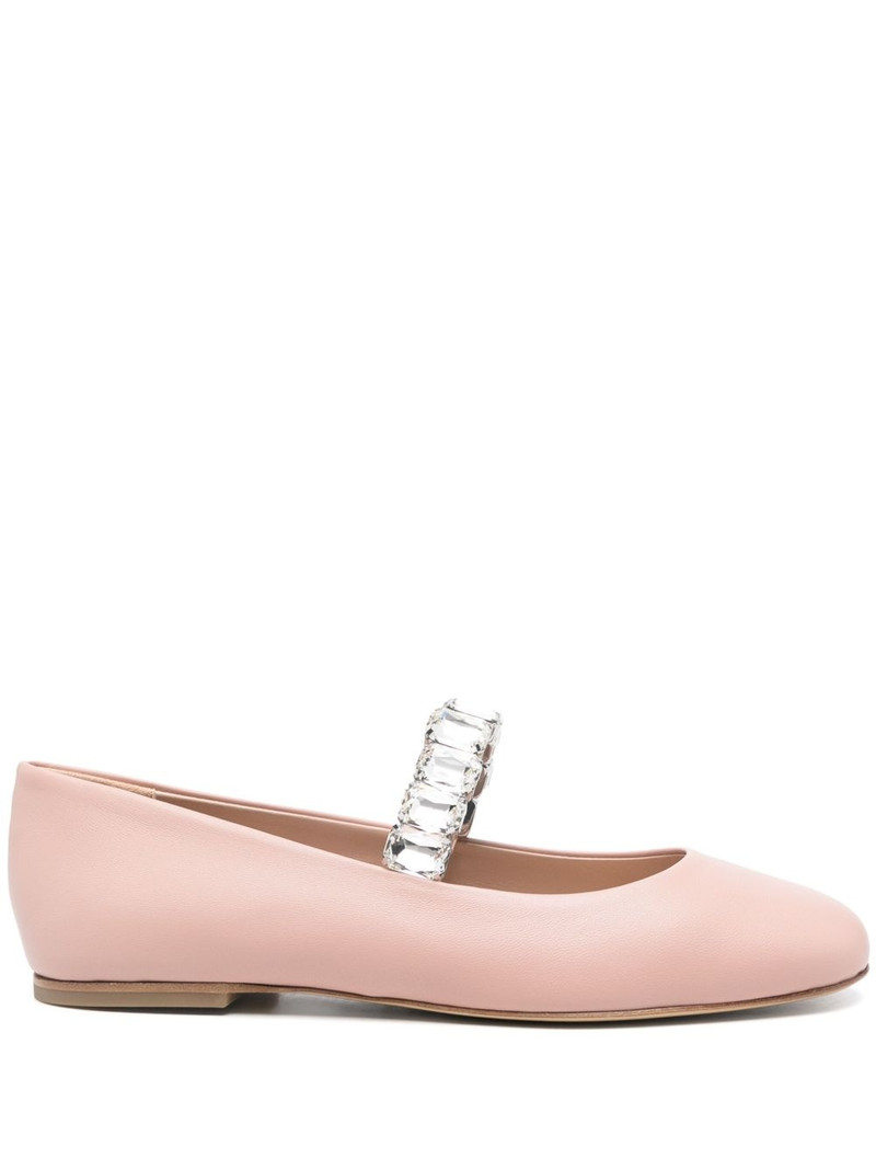 crystal-embellished ballet flats 1