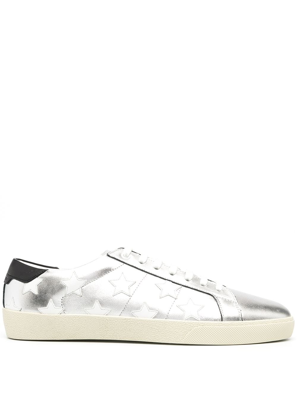 star-patch low-top sneakers - 1