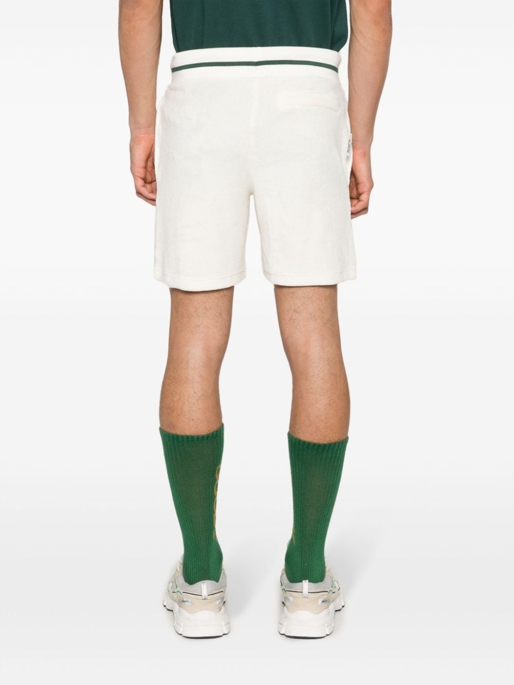 logo-embroidered track shorts - 5