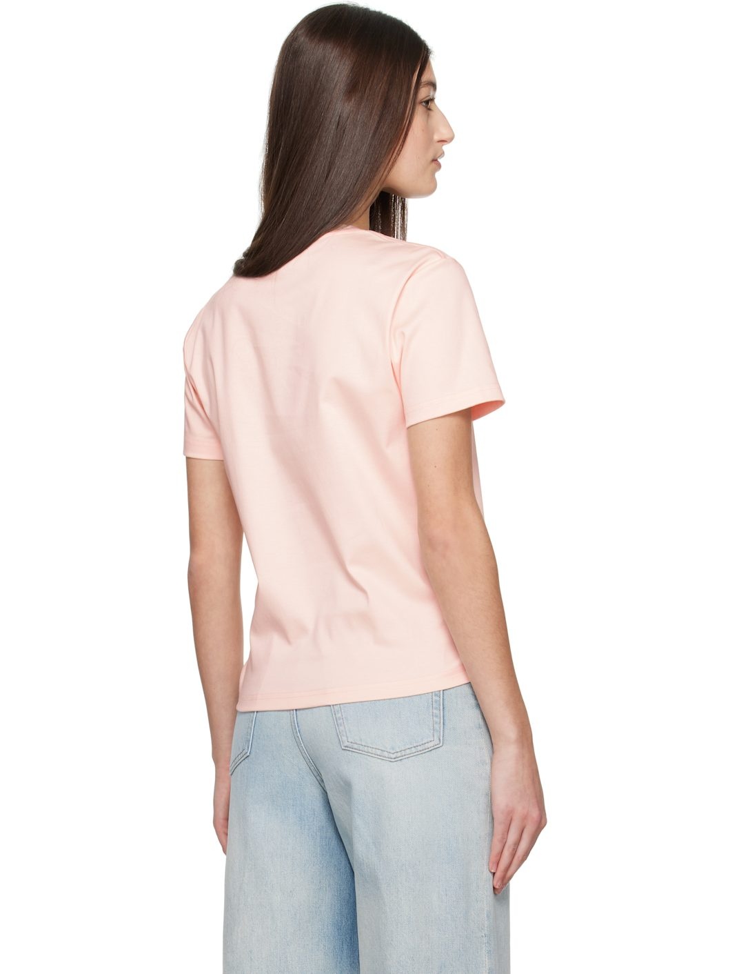 Pink 'Lanvin' Embroidered T-shirt - 3
