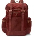 Leather-Trimmed Suede Backpack - 6