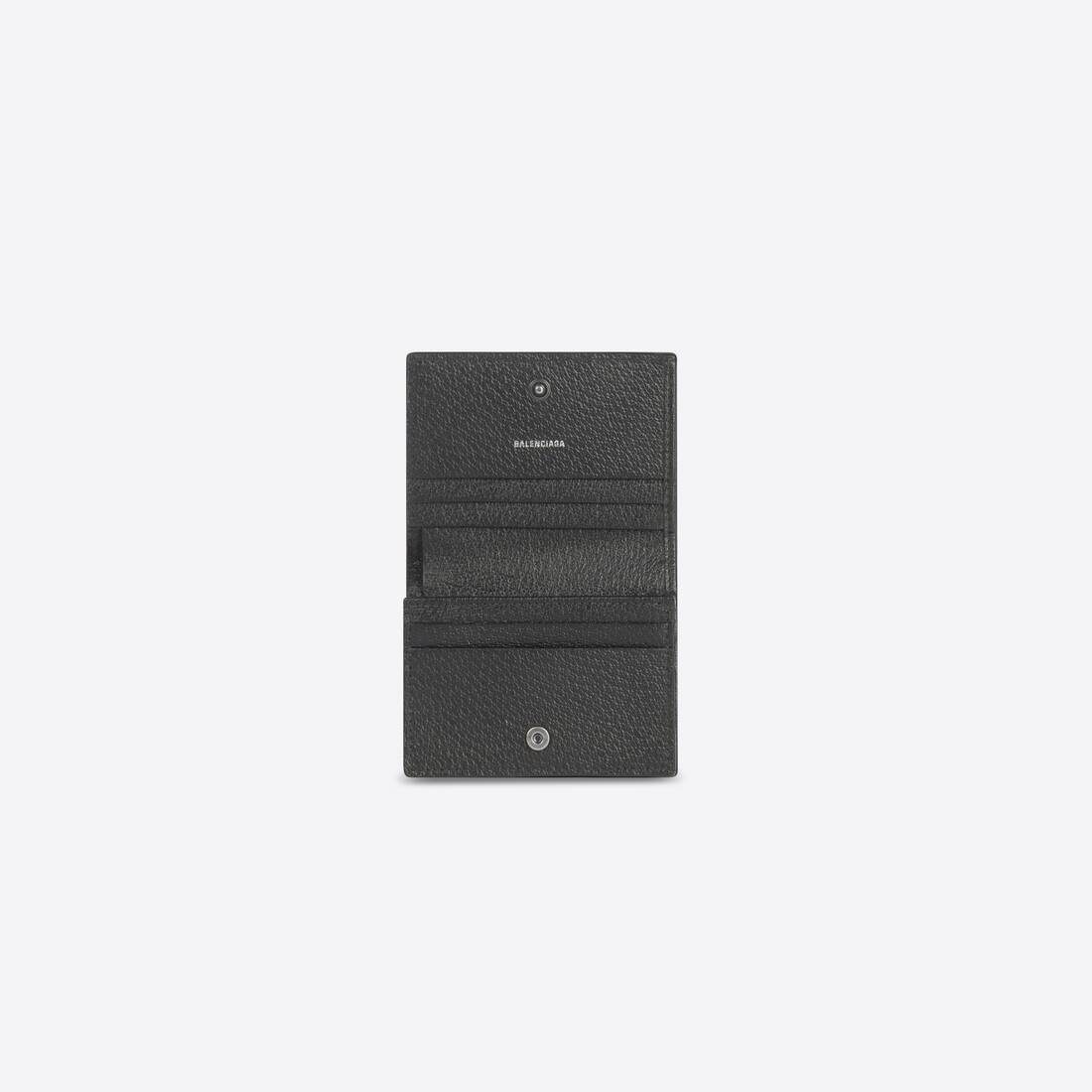 Women's Hacker Card Case Wallet In Canvas Jacquard in Black - 3