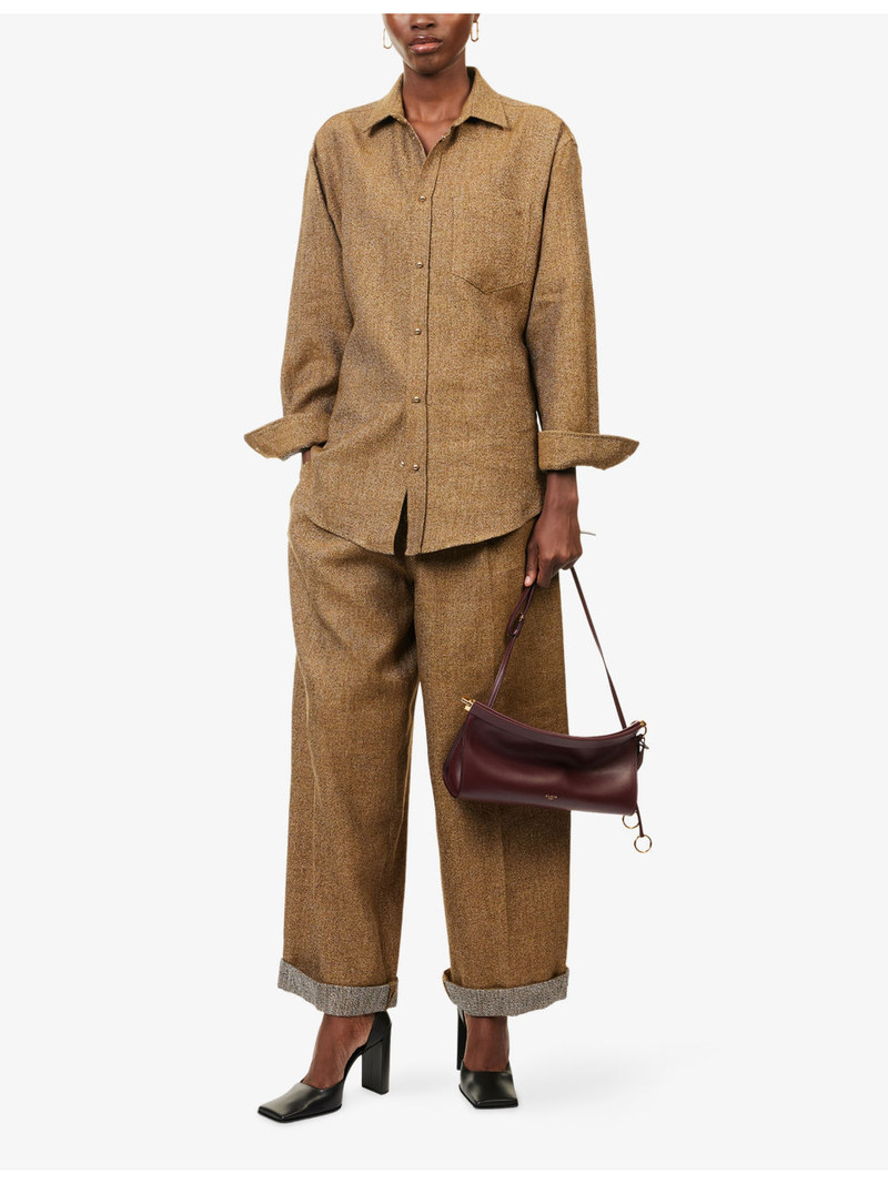 DARKPARK Anne Tailored Linen and Cashmere-Blend Shirt outlook