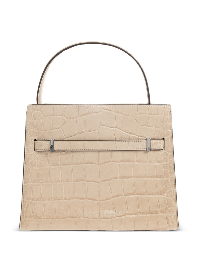 crocodile-effect tote bag 3