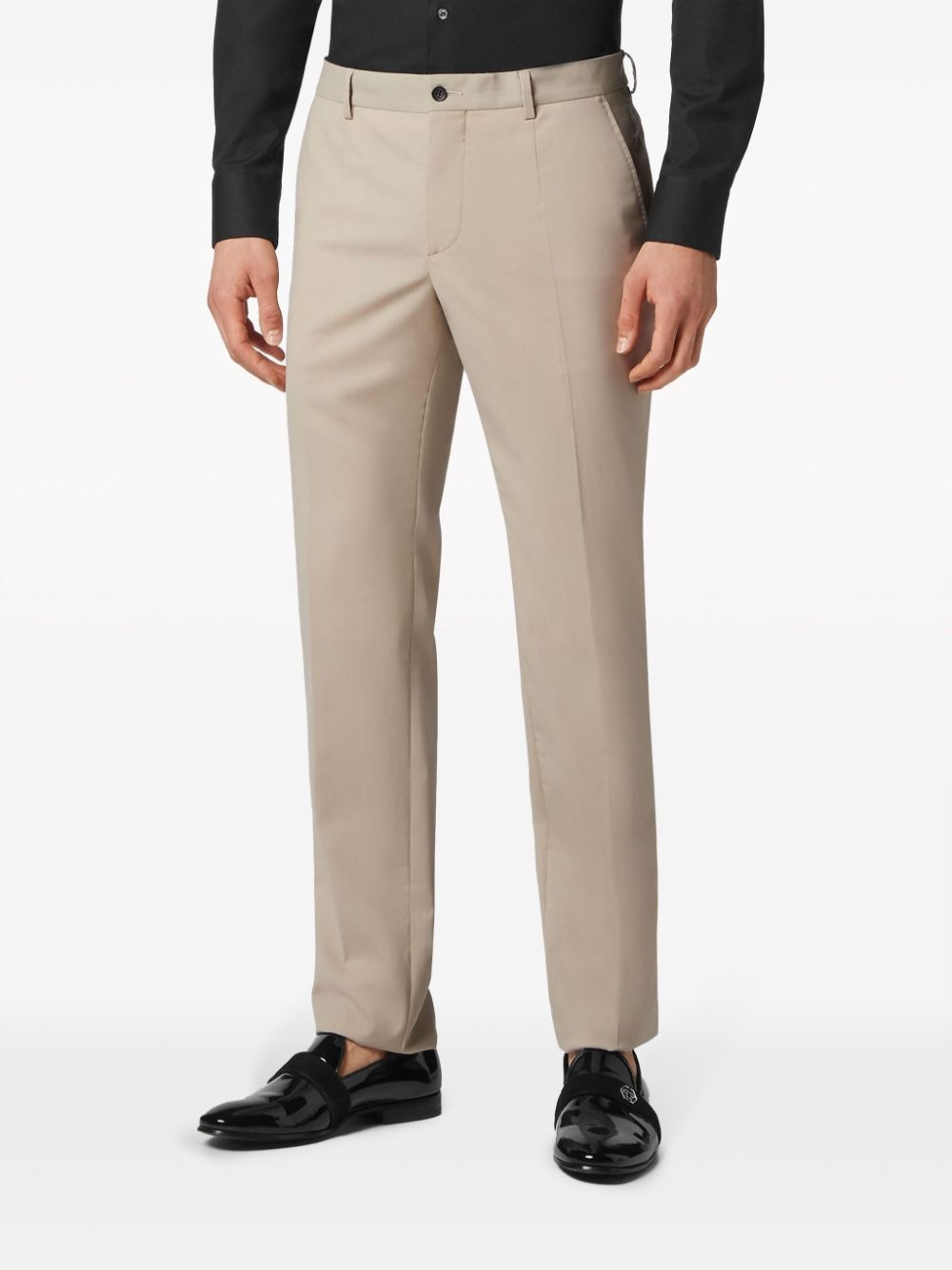 pressed-crease tailored trousers - 3