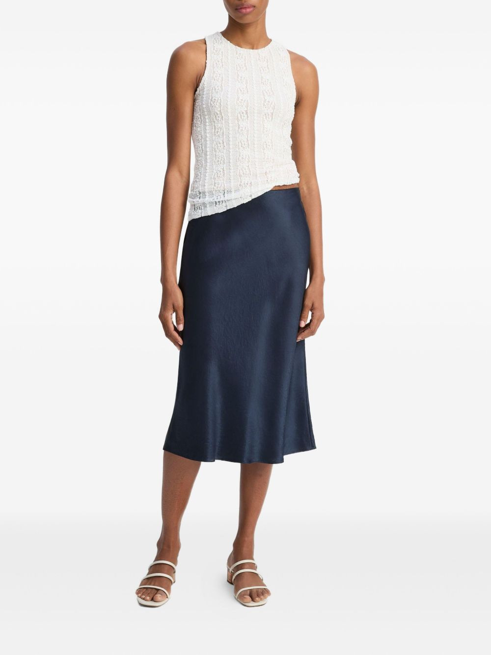 high-neck textured knit top - 2