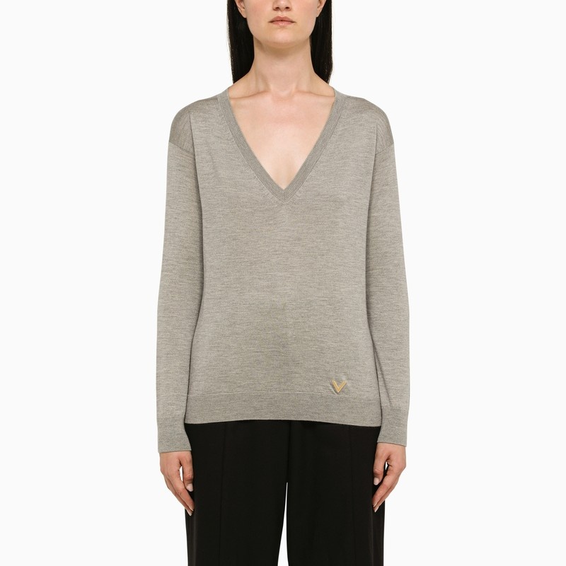 Grey cashmere sweater - 1