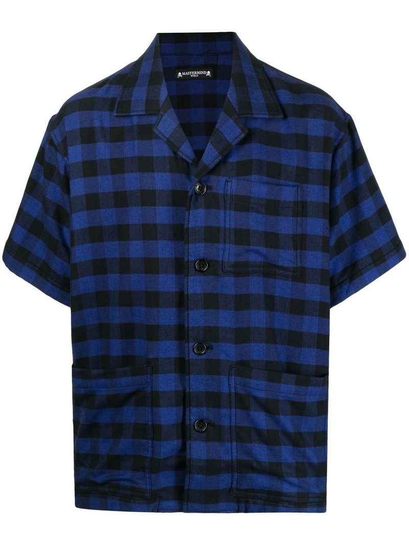 plaid-check embroidered shirt 1