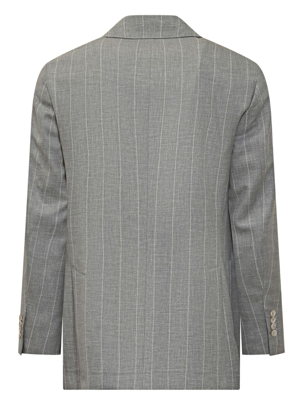 【送料&関税込】Brunello Cucinelli Double-breasted Blazer BRUNELLO CUCINELLI Double-breasted cotton-blend blazer | THE