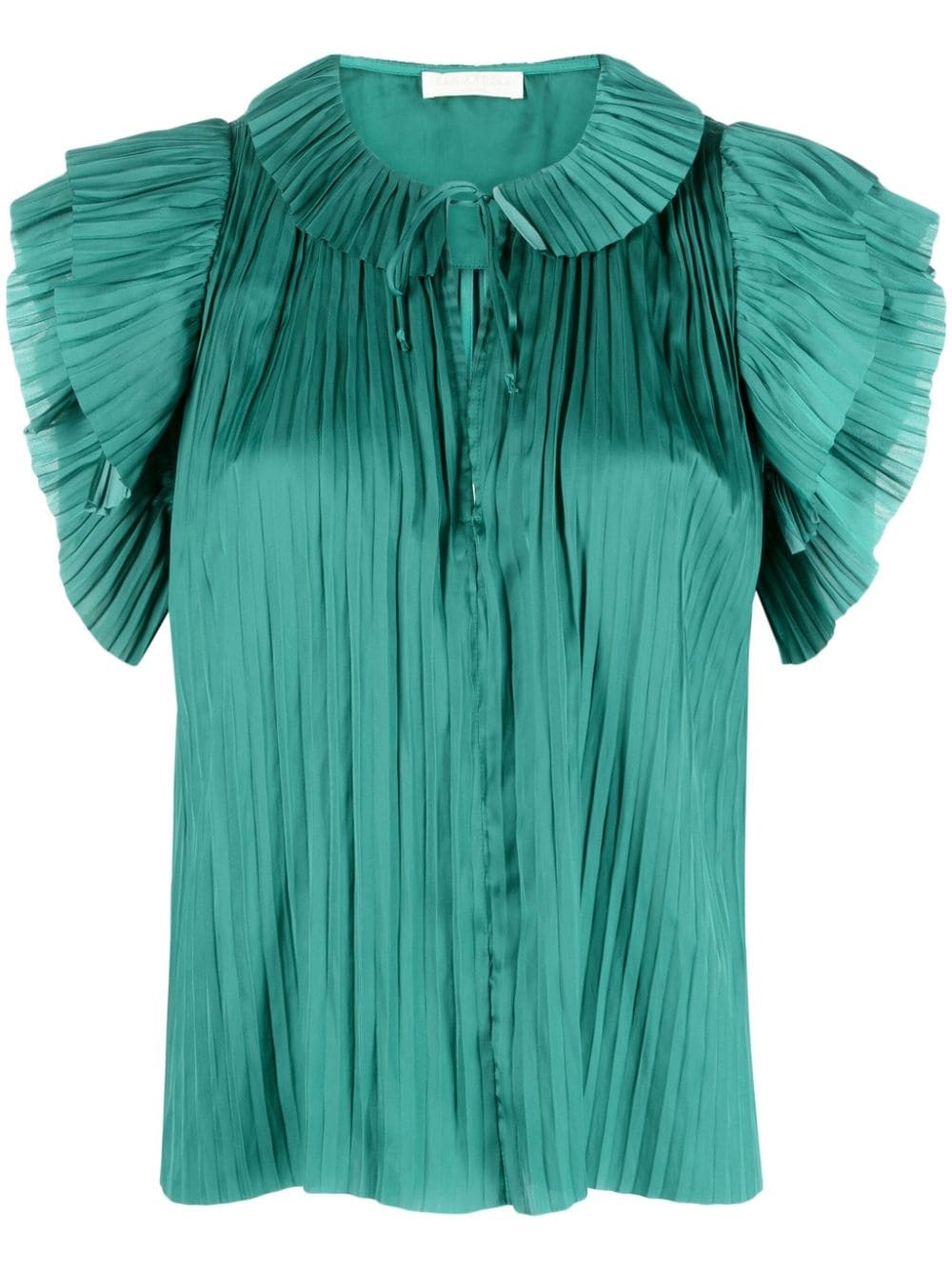 Elli ruffled pleated top - 1