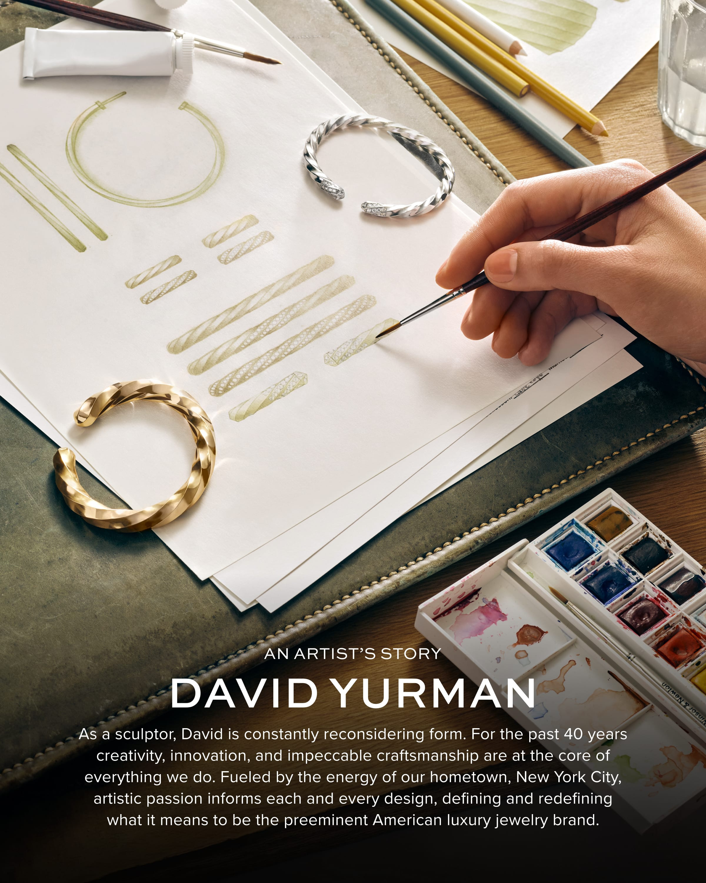 Modern Cable Band Ring in 18K Gold, 2.8mm - 8