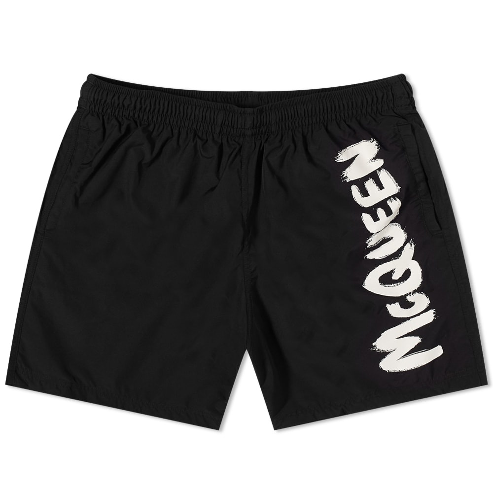 Alexander McQueen Graffiti Logo Swim Short - 1