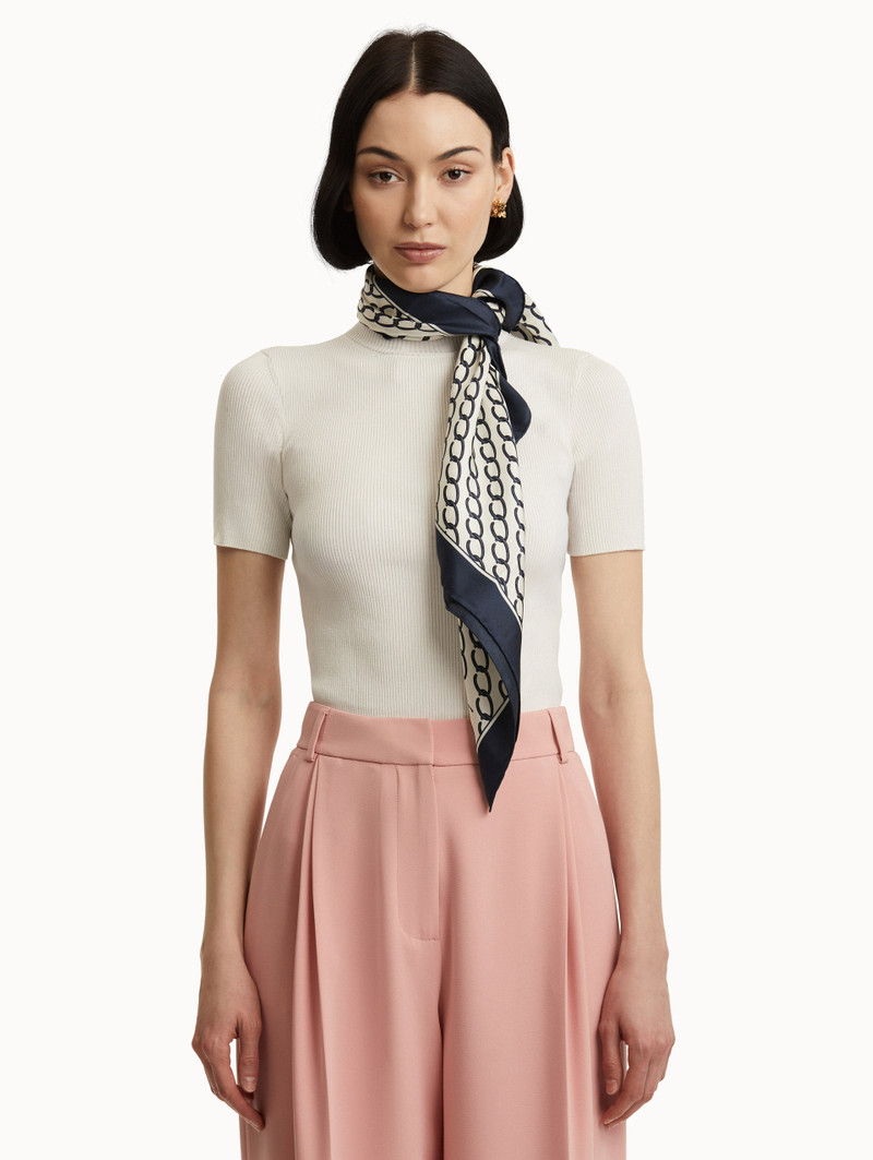 Oscar de la Renta OSCAR CHAIN-LINK SILK SCARF outlook