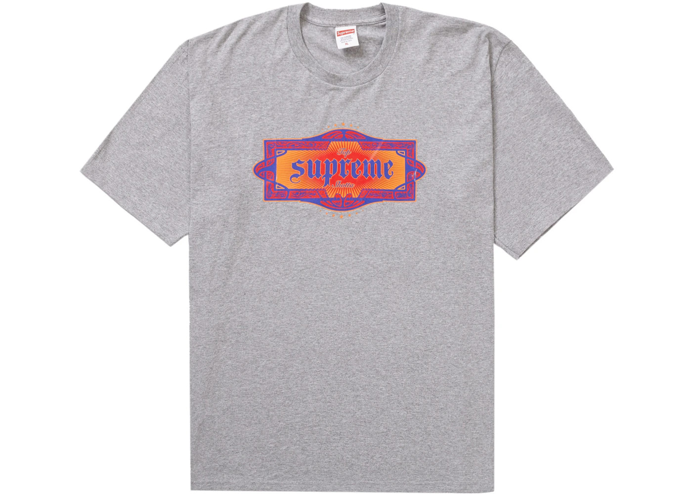 Supreme Top Shotta Tee Heather Grey - 1