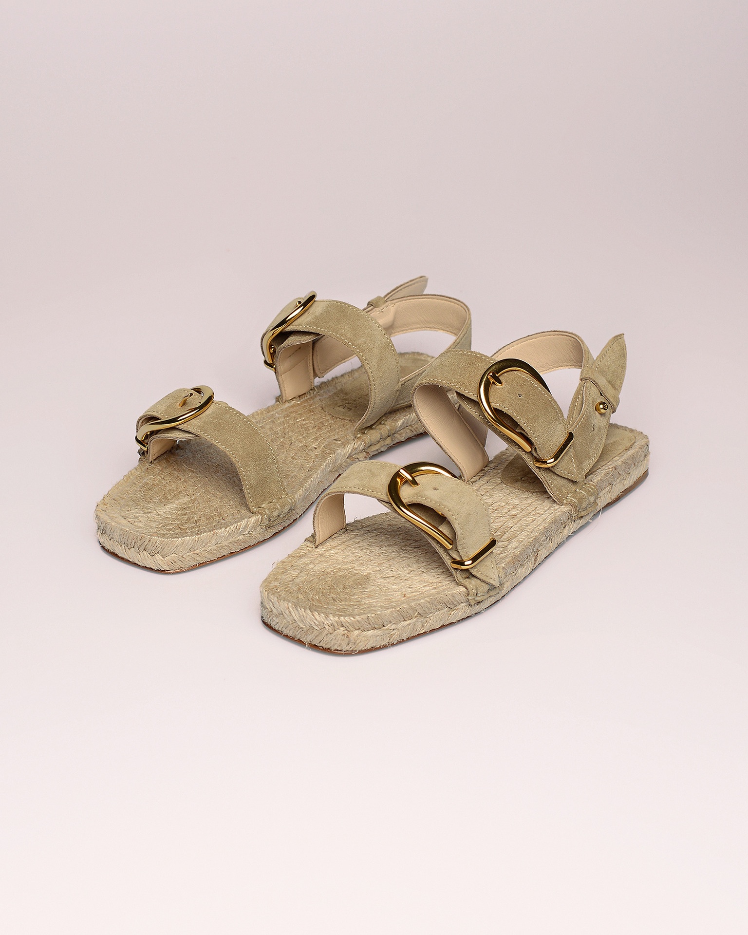 MUNGA - Cow suede sandals - Sand - 1