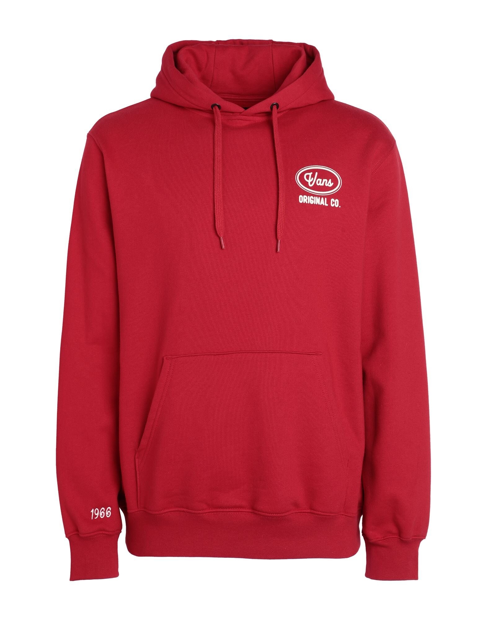 Red Men's Hooded Sweatshirt - 1