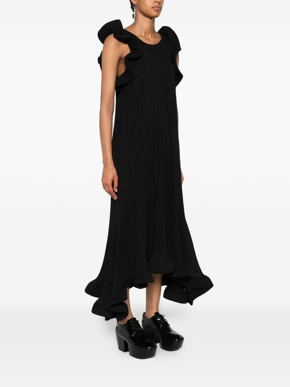 Foam Ruffle midi dress - 3