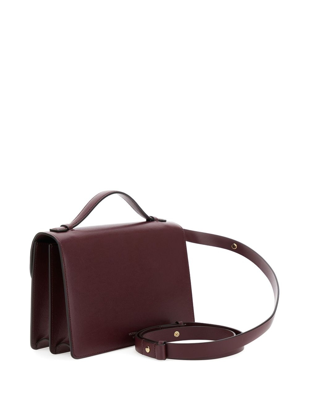logo-plaque leather bag - 2