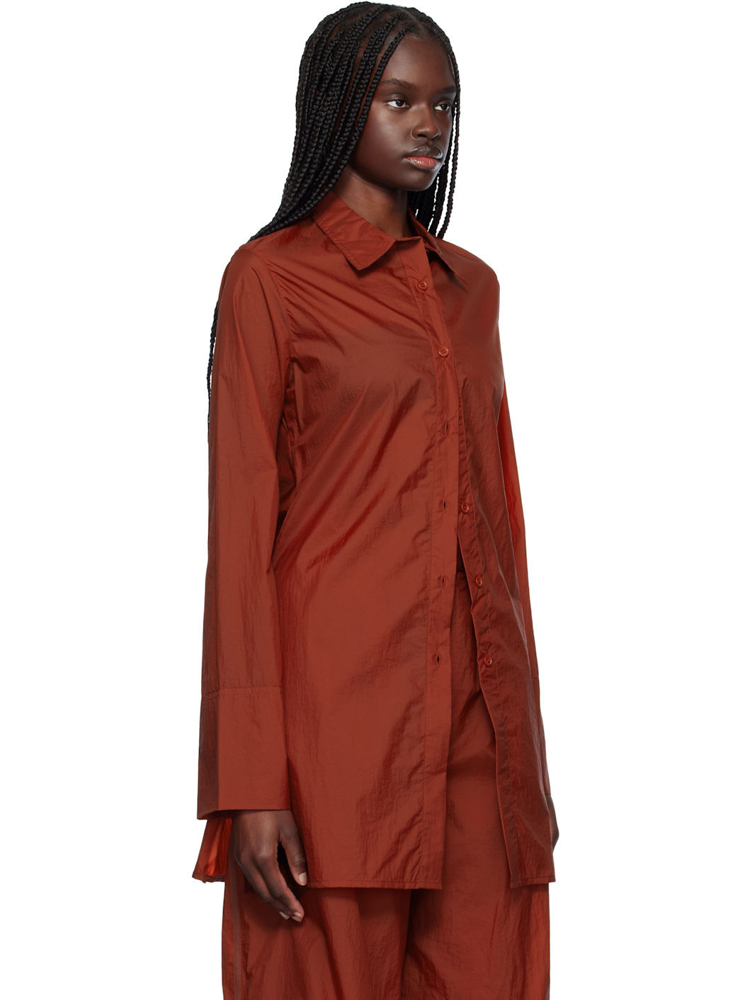 Red Jill Nylon Shirt - 2