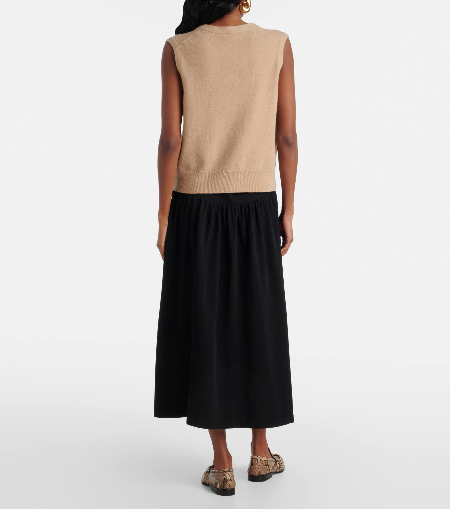 Wool and cashmere-blend vest - 3