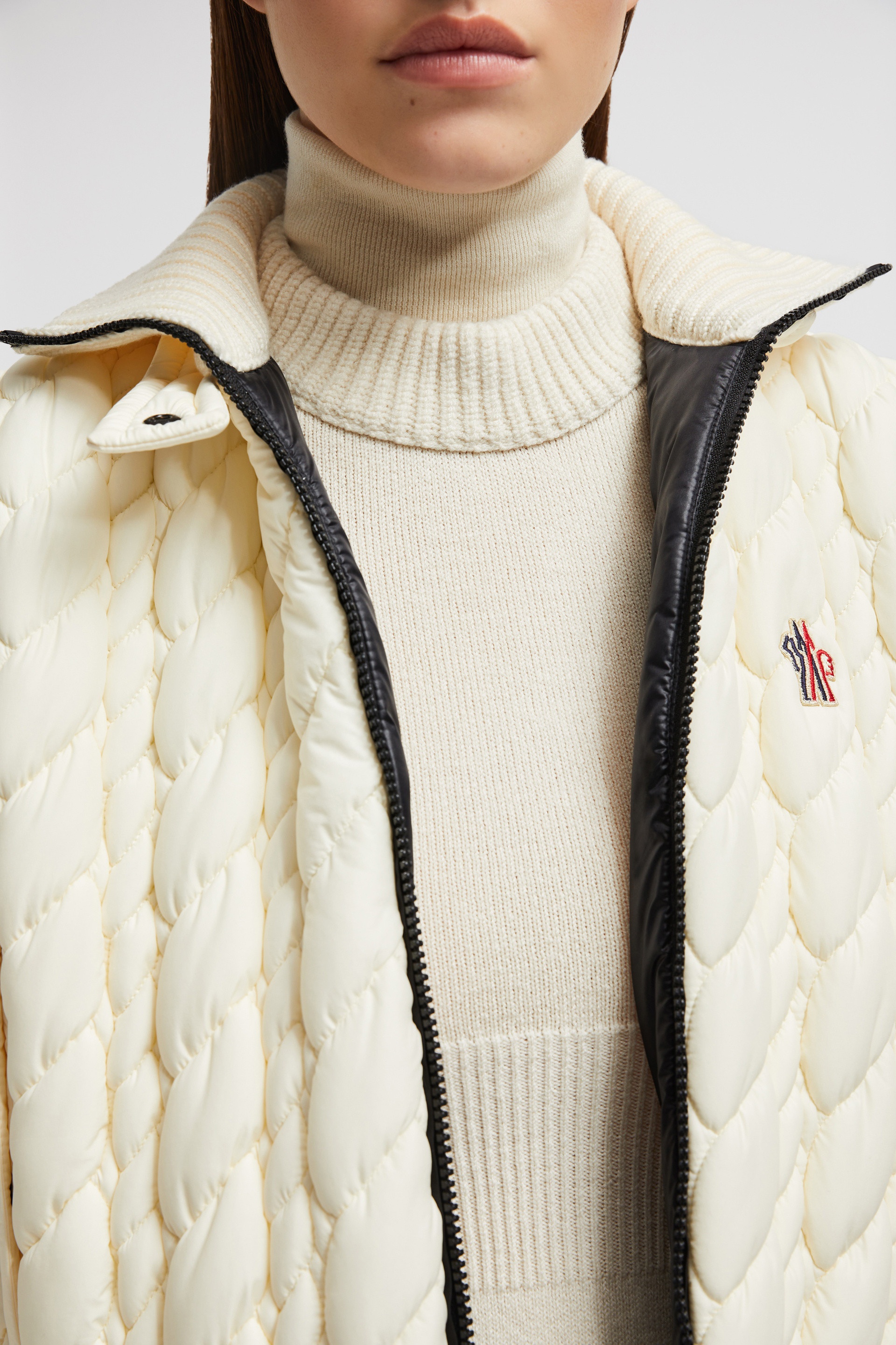 Padded Wool Zip-Up Cardigan - 7