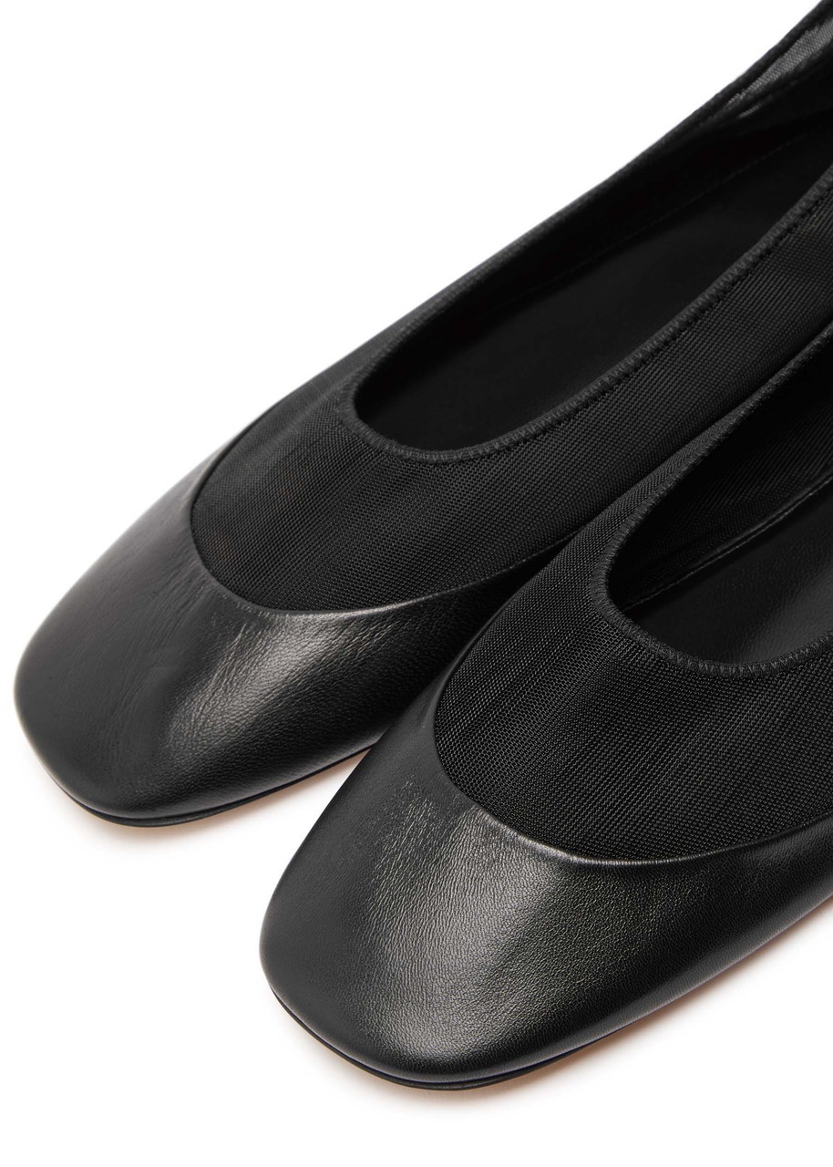 Dries Van Noten Glove Mesh and Leather Ballet Flats - 3