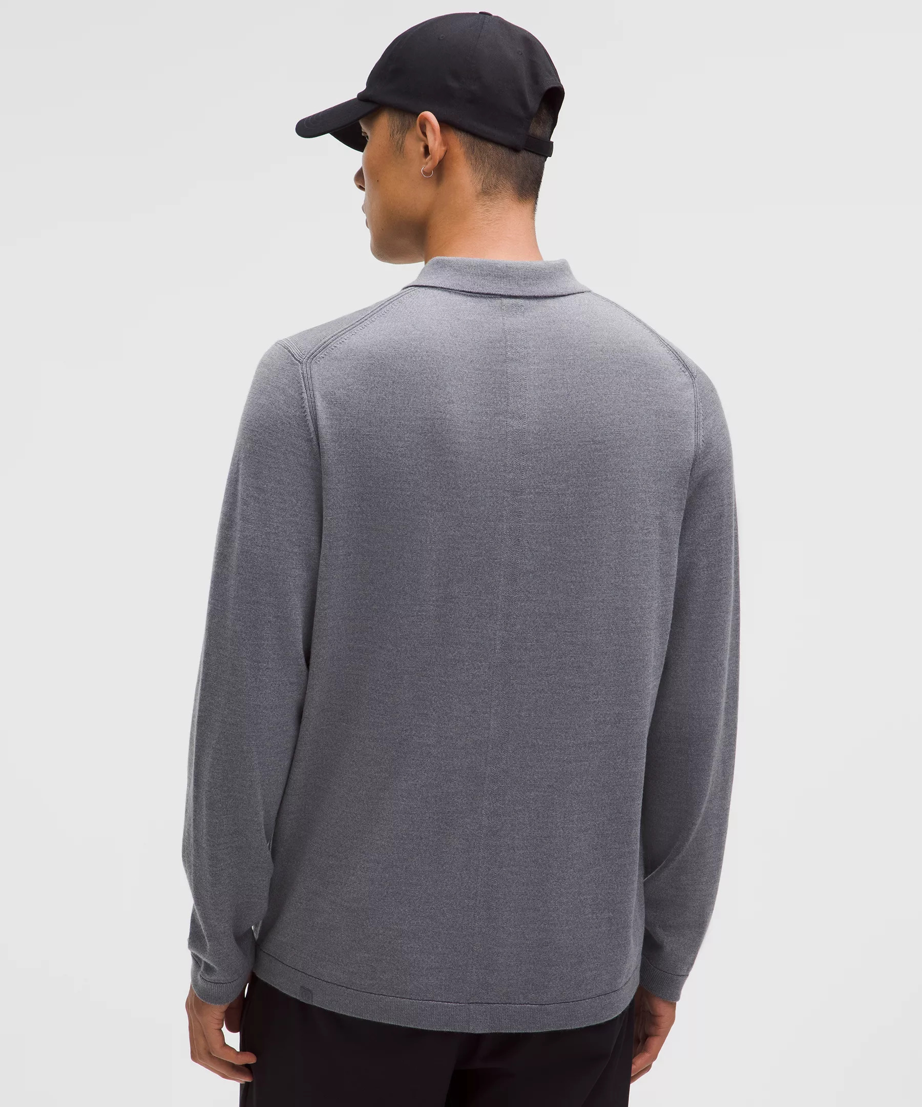 New Venture Long-Sleeve Knit Polo Shirt - 3