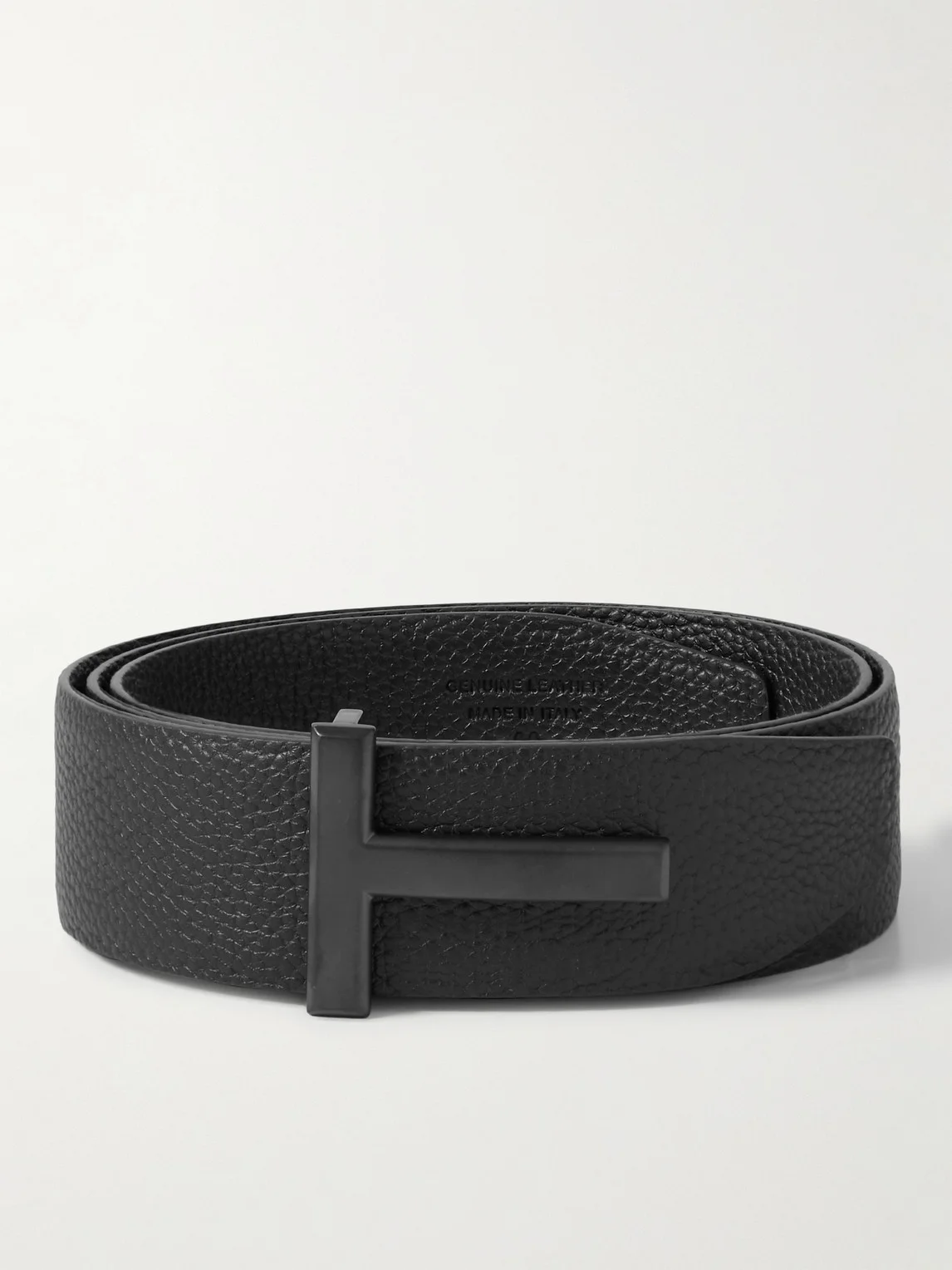 4cm Full-Grain Leather Belt - 1