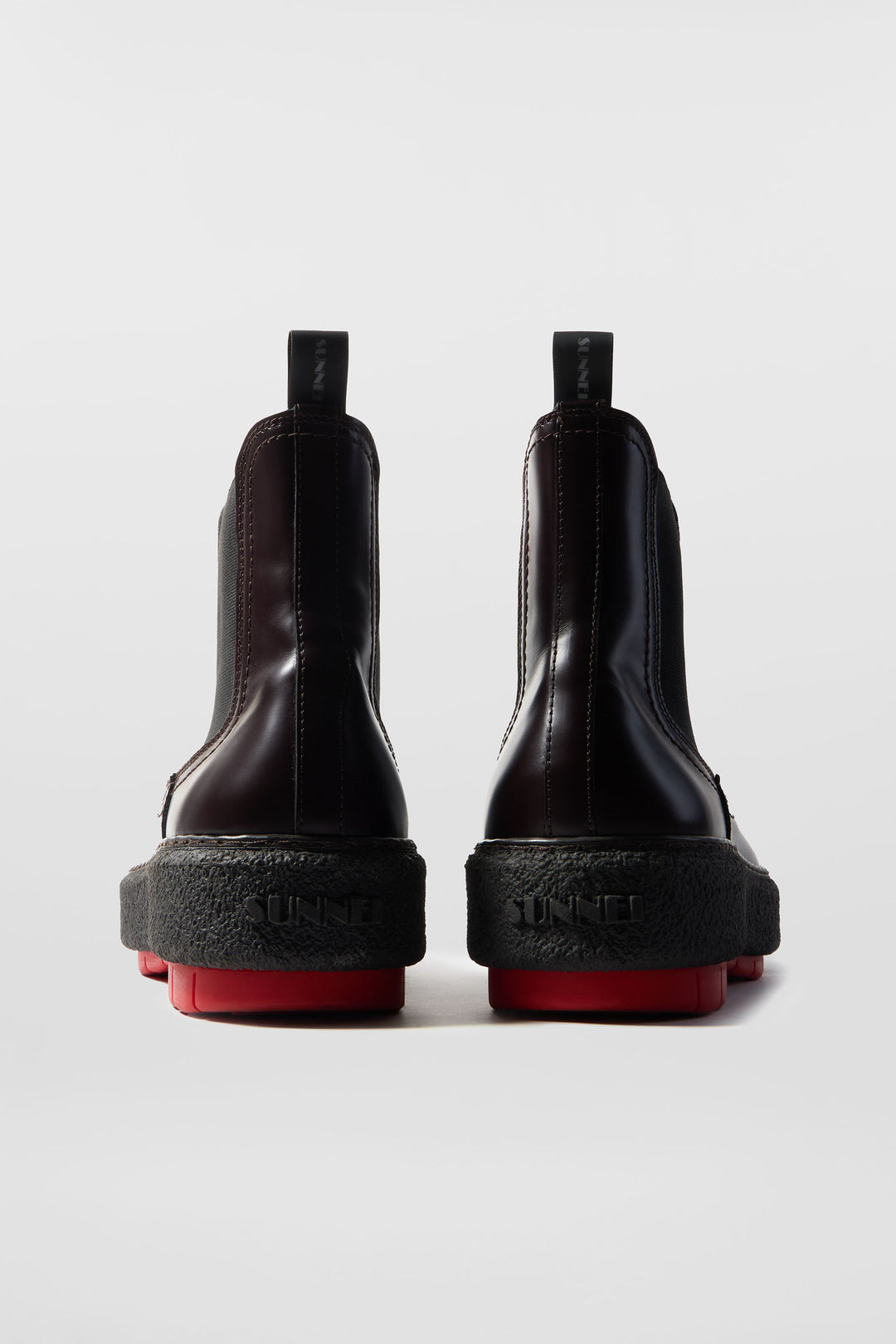 CEMENTO BOOTS / brown & red - 2