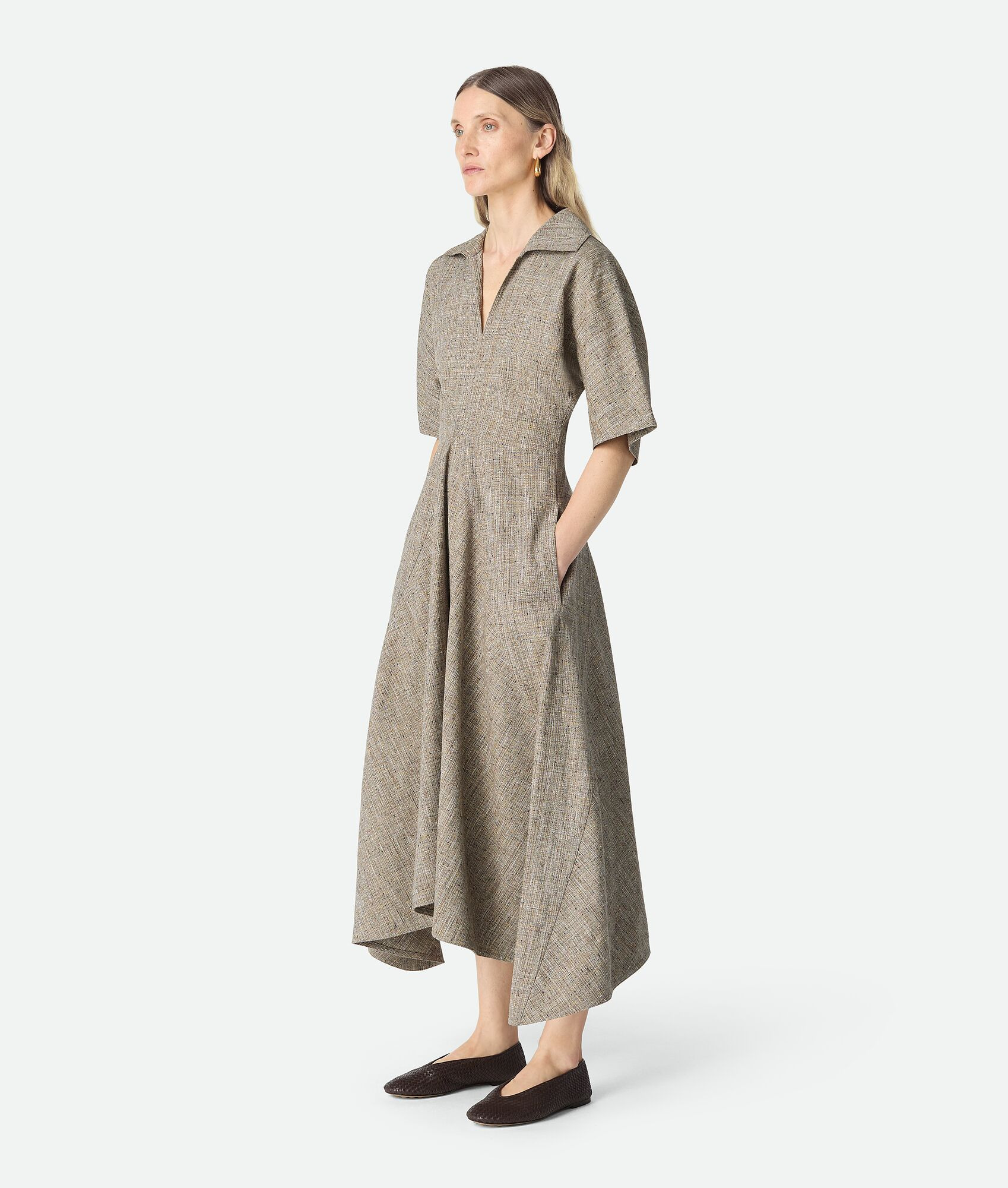 Fleck Viscose Dress - 2
