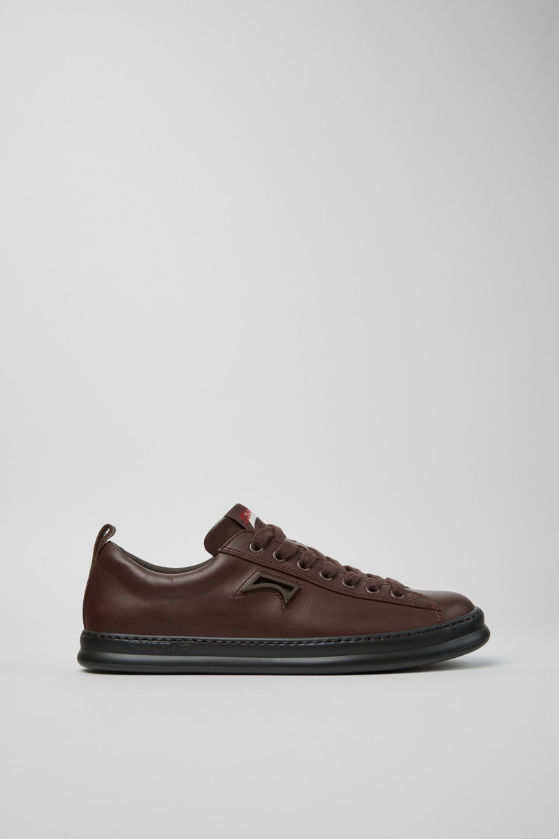 Brown Leather Sneakers for Men. 1