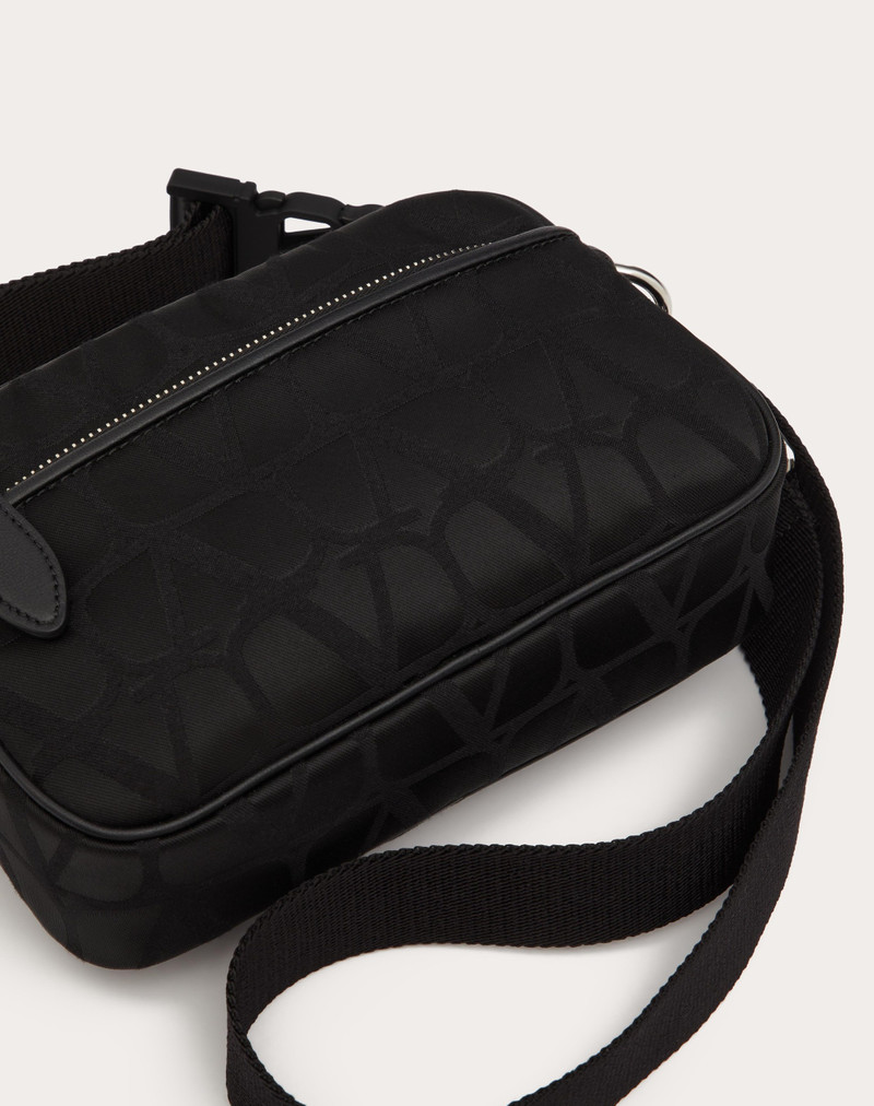 TOILE ICONOGRAPHE SHOULDER BAG IN TECHNICAL FABRIC WITH LEATHER DETAILS 8
